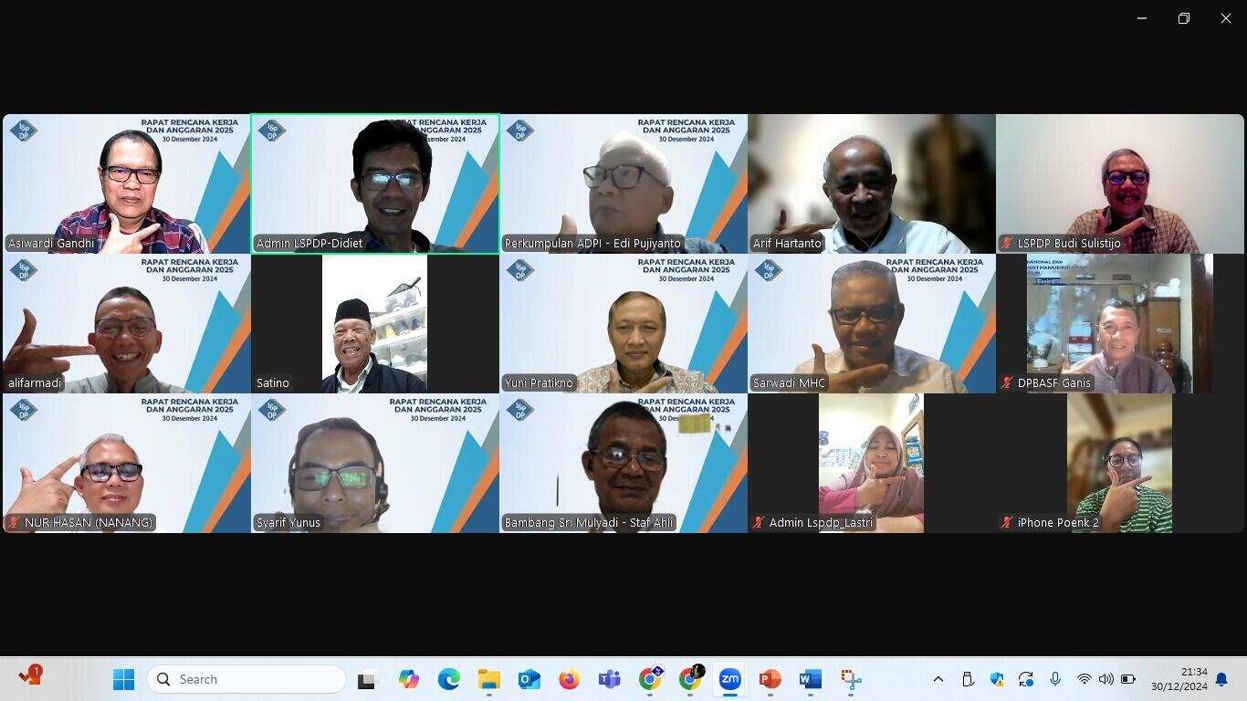 Rencana Kerja 2025 LSP Dana Pensiun, Optimalkan Program Sertifikasi dan Mutu