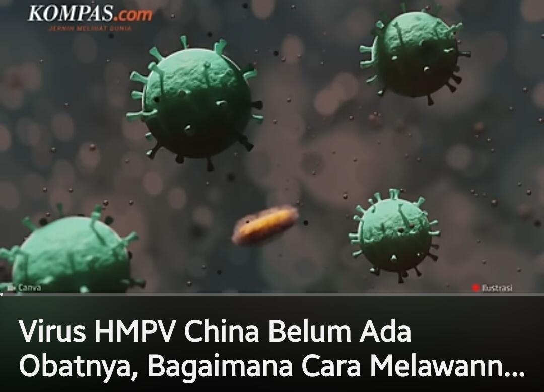 Virus HMPV China Belum Ada Obatnya, Bagaimana Cara Melawannya?