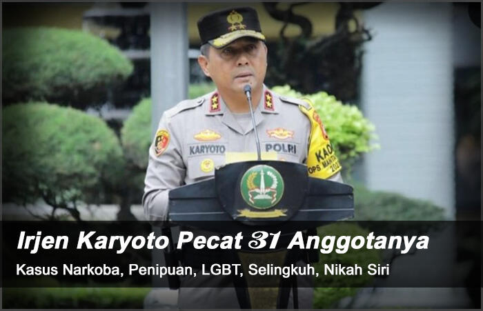 31 Polisi Metro Jaya Dipecat - Kasus Narkoba, Penipuan, LGBT, Selingkuh, Nikah Siri