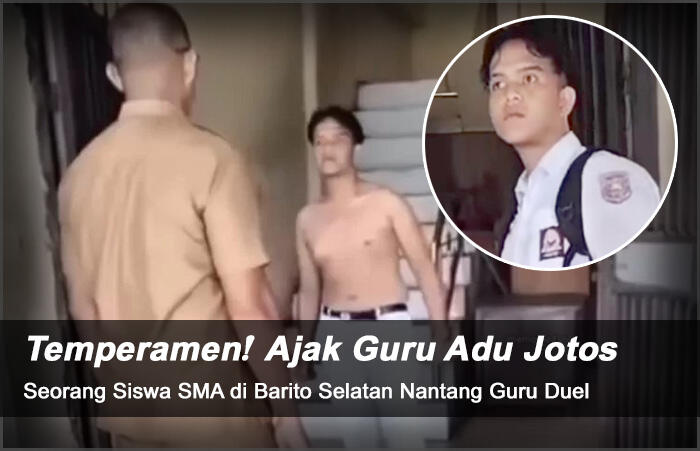 Murid Temperamen, Bi*dab Buka Baju Nantang Guru Adu Jotos di Sekolah