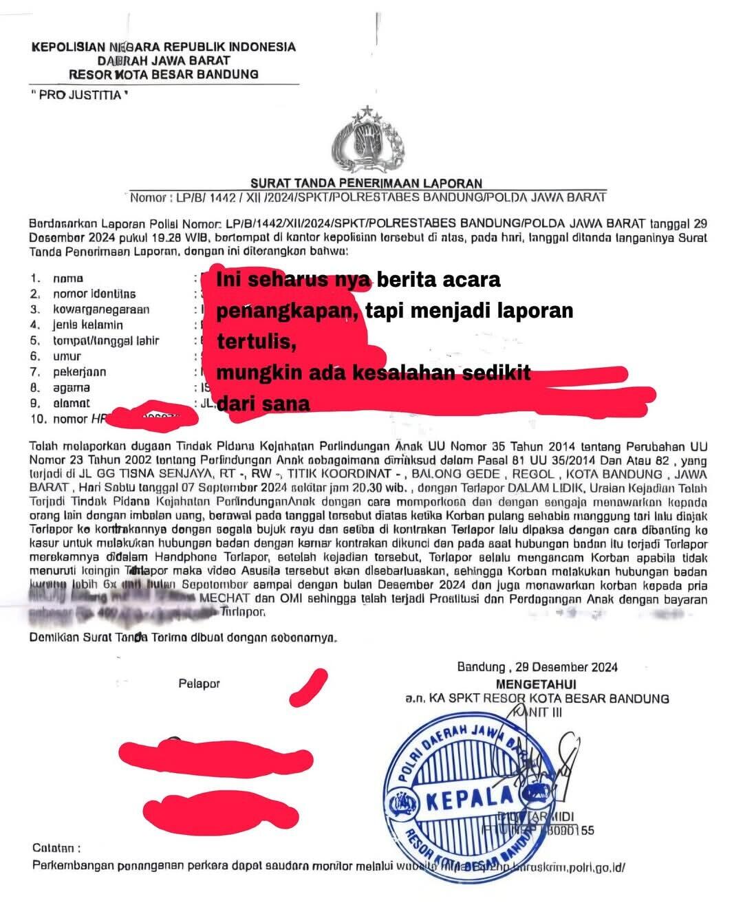 No viral No Justice inilah pelaku rudapaksa dan penjual siswi smp di bandung