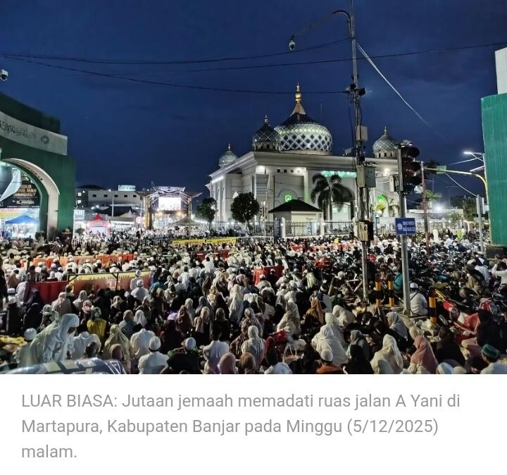 Jumlah Jemaah Haul ke-20 Guru Sekumpul Tembus 4,1 Juta