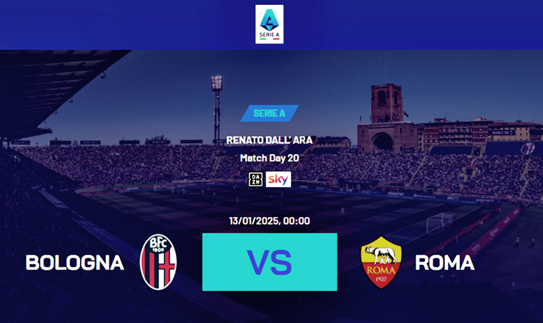 Prediksi Liga Italia Serie A 2024-25: Bologna vs AS Roma