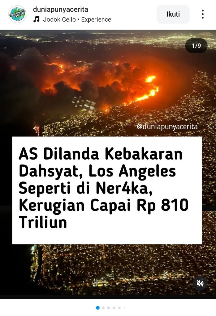 Kiamat di Negeri Paman Sam: Ribuan Hektar Jadi Abu