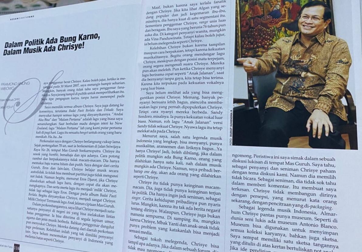 Testimoni Die Hard Fans Chrisye Sebelum Jadi Gubernur Jakarta 2025-2030