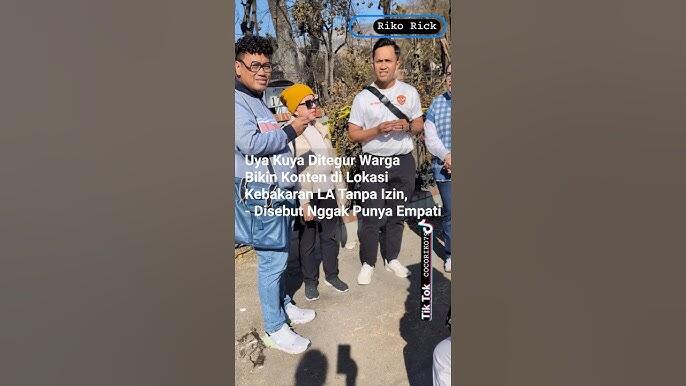 Uya Kuya Sekeluarga Terciduk Sedang Bikin Konten oleh Korban Kebakaran Los Angeles