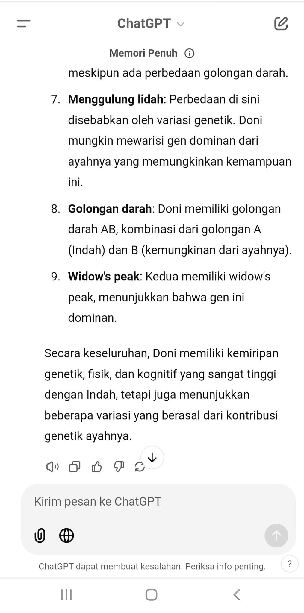 [JUST FOR FUN] Tutorial Tes Kemiripan Genetik Dengan ChatGPT