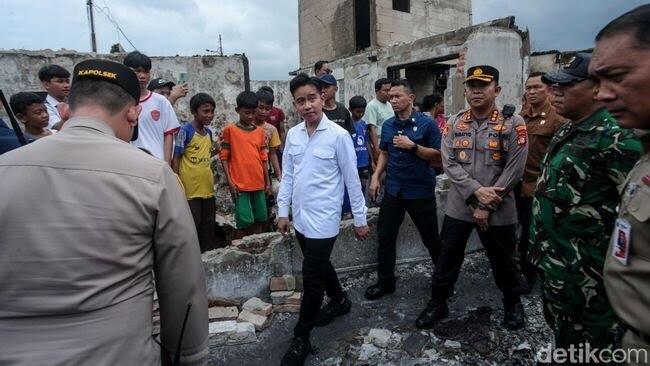 Gibran: Kebakaran Kemayoran Jadi Pengingat Mitigasi Kawasan Padat Penduduk