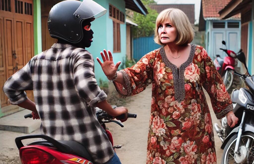 Emak Berdaster Gagalkan Pencurian Motor di Bojonegoro