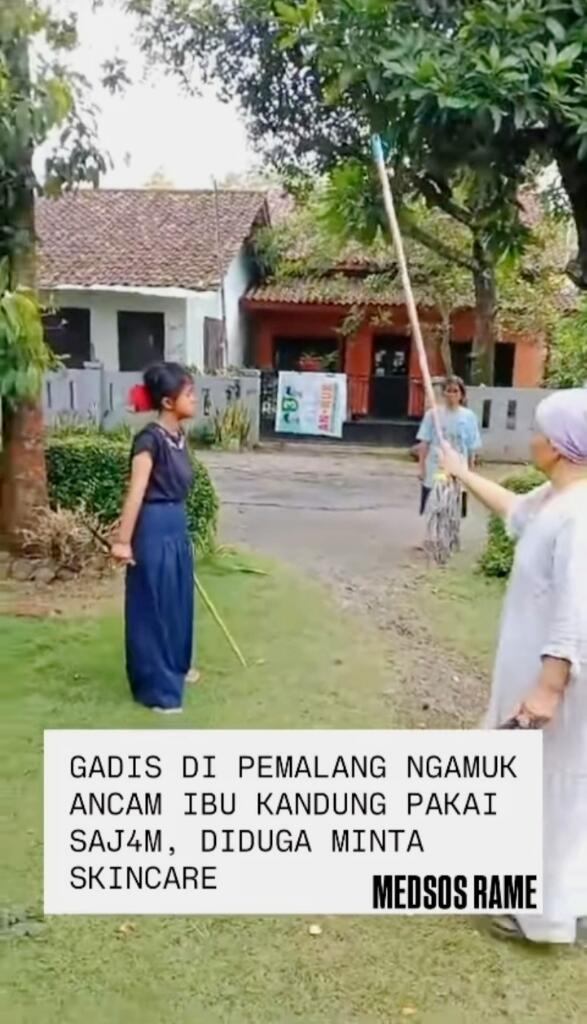 Aksi Gadis di Pemalang Todong Ibu Kandung Pakai Pisau, Ngamuk Minta Belikan Skincare