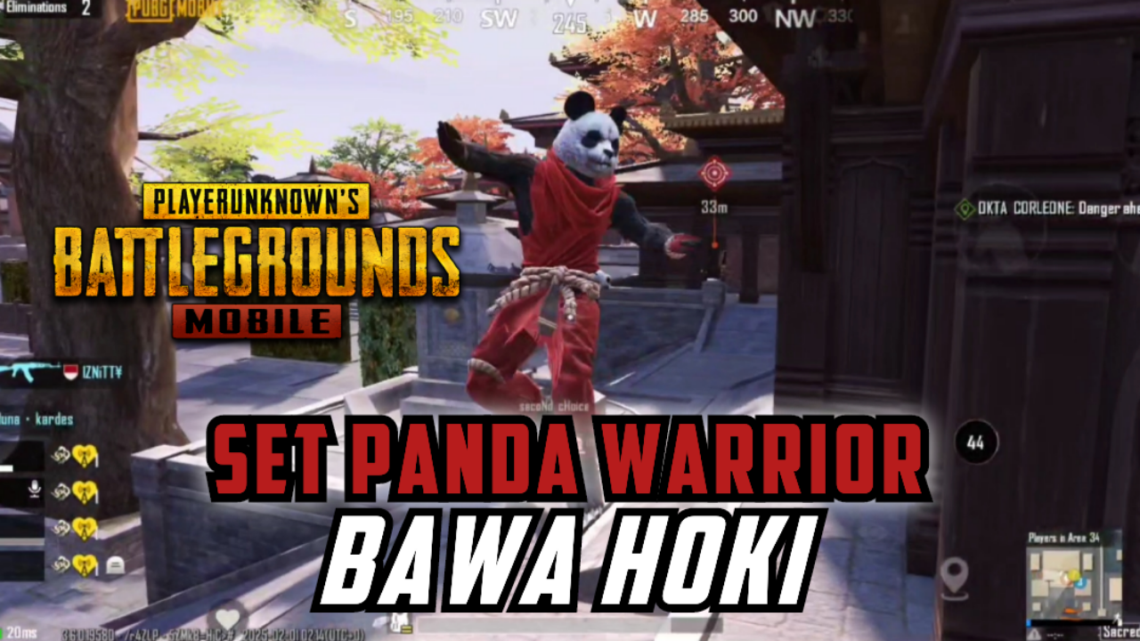 &#91;Video&#93; Set Panda Warrior Bawa Hoki - PUBG MOBILE