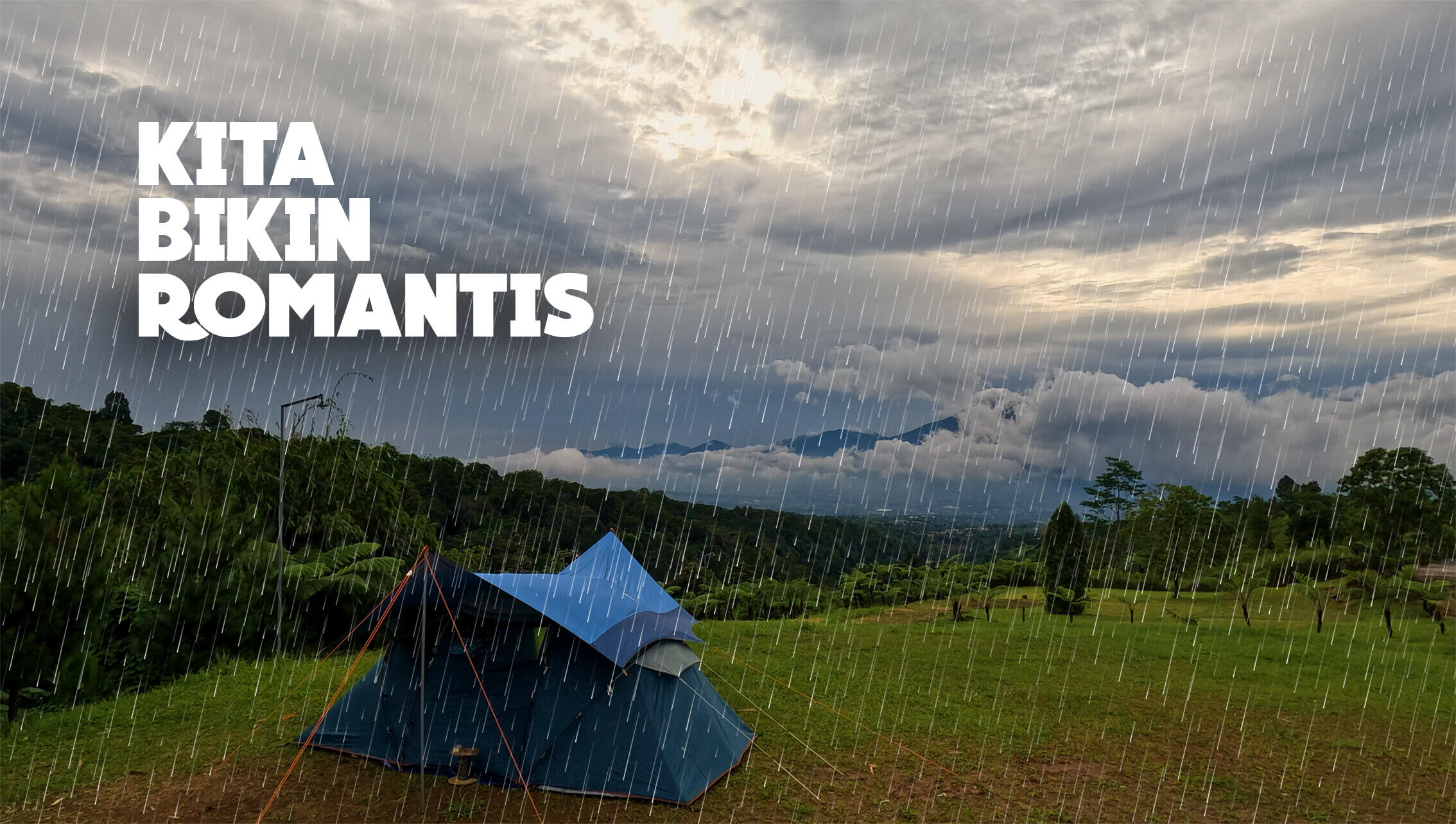 Camping diguyur Hujan Deras Di El Mande
