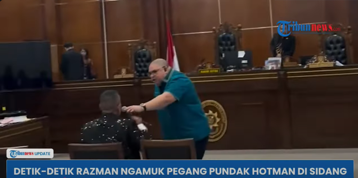 Razman Ngamuk ke Hotman Paris, Mericuh di Persidangan Atas Kasus Pencemaran Nama Baik