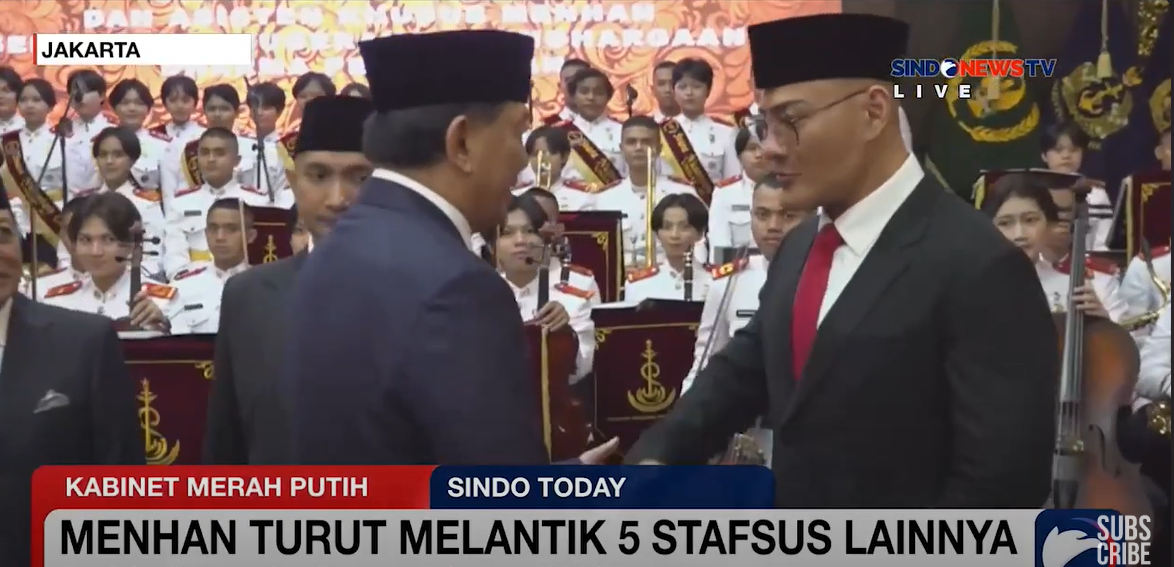 Deddy Corbuzier dilantik menjadi Staf Khusus Menteri Pertahanan Sjafrie Sjamsoeddin