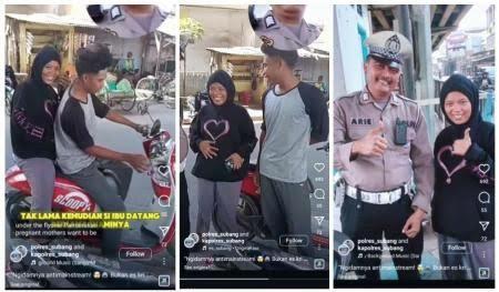 Waduh! Ibu-ibu asal Subang ini Ngidam Ditilang Polisi, Hehehe