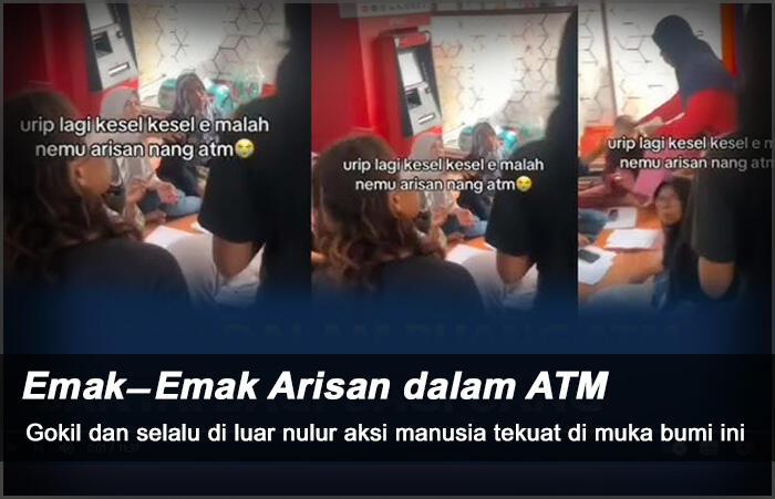 GOKIL!! Kelompok "Manusia Terkuat di Muka Bumi" Buat Arisan Dalam Gerai ATM