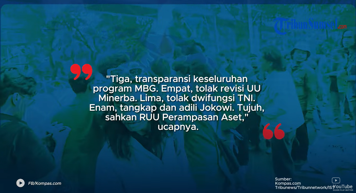 Aksi 'Indonesia Gelap' Menggema: Anaknya Makan Gratis, Orangtua Di-PHK