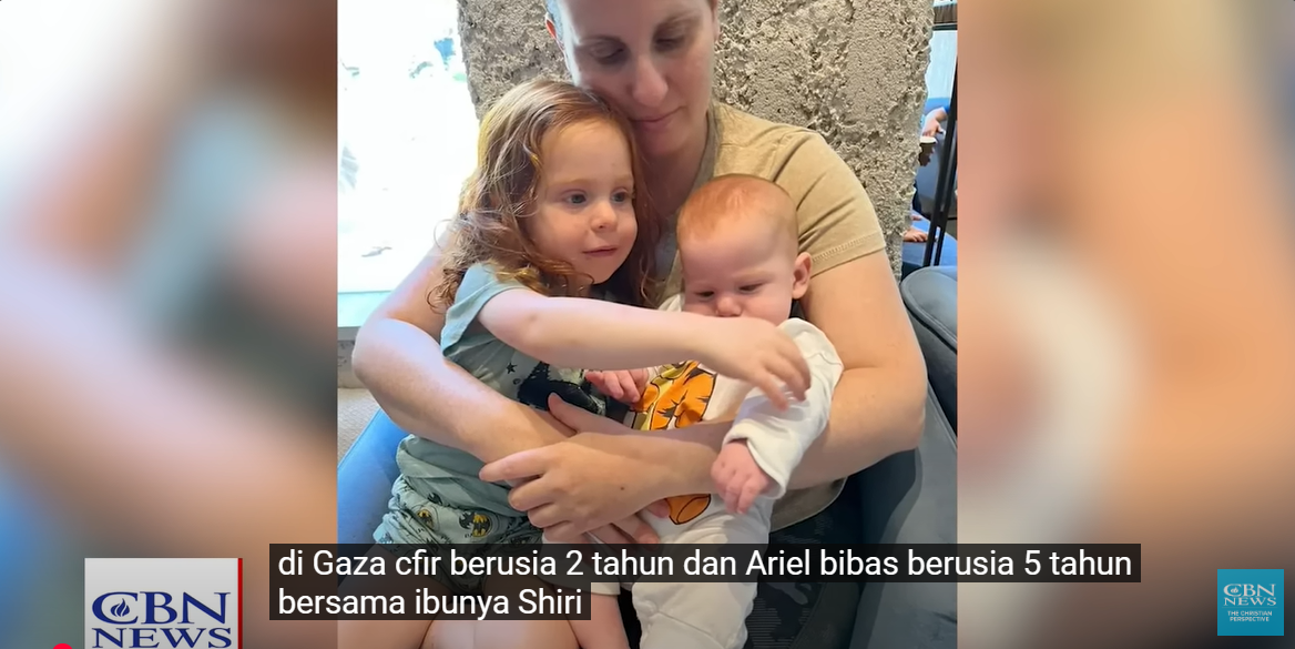 Hamas : 3 sandera Israel, Cfir (2 thn) Ariel (5 thn), dan Ibunya Telah Meninggal