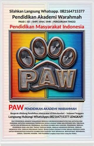 API berkobar; setelah berhasil PAW & lanjut ke PAW pendidikan akademi warahmah