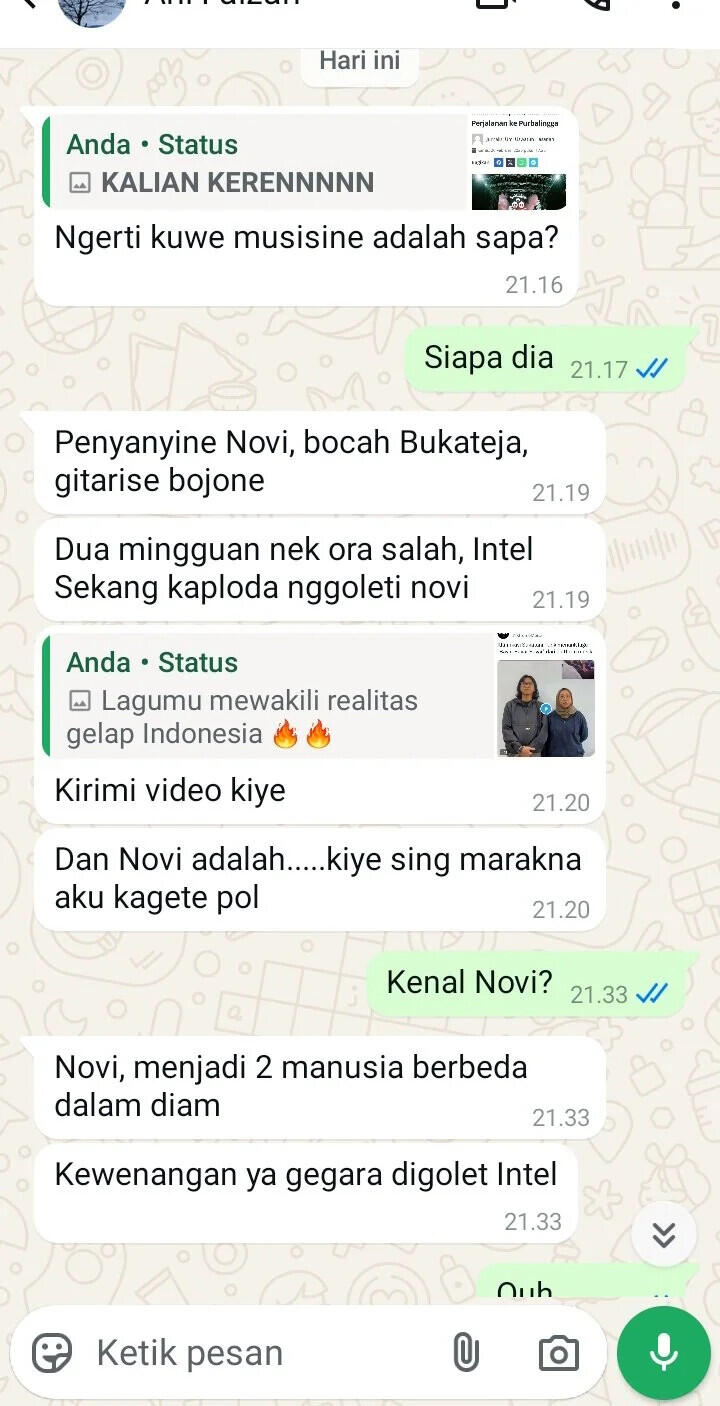 Sosok Vokalis Sukatani yang Viral Karena Sindir Polisi, Novi Punya Profesi Mulia