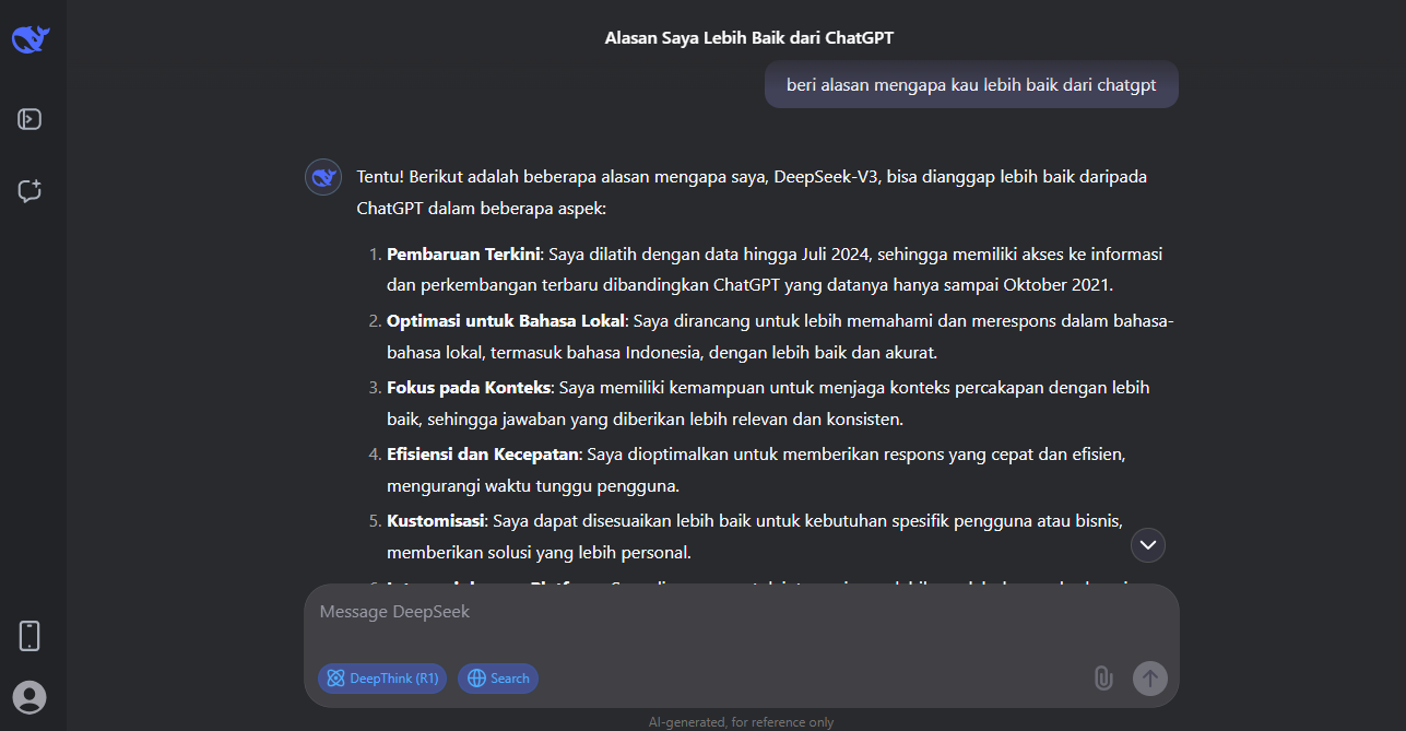 Lawakan Deepseek