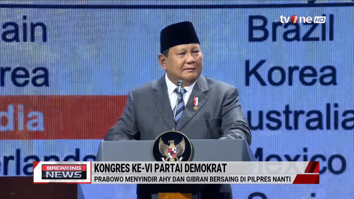 Kelakar Prabowo ke AHY: Ada Presiden SBY Siapa Tahu Ada Presiden AHY