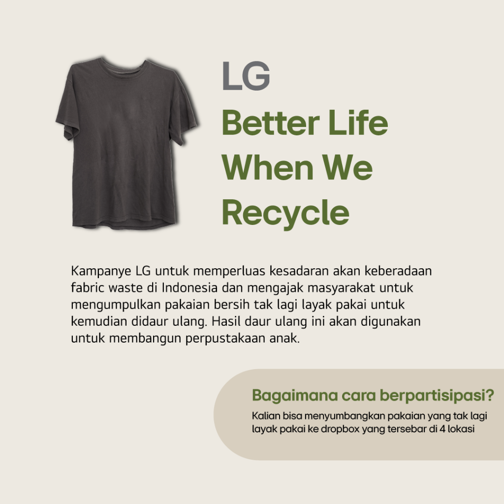 Kampanye Peduli Lingkungan LGE Indonesia: Better Life When We Recycle! ♻