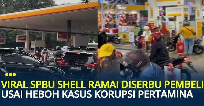 SPBU SHELL DISERBU! Warga Ramai-Ramai Tinggalkan Pertamina Gara-Gara Skandal Korupsi