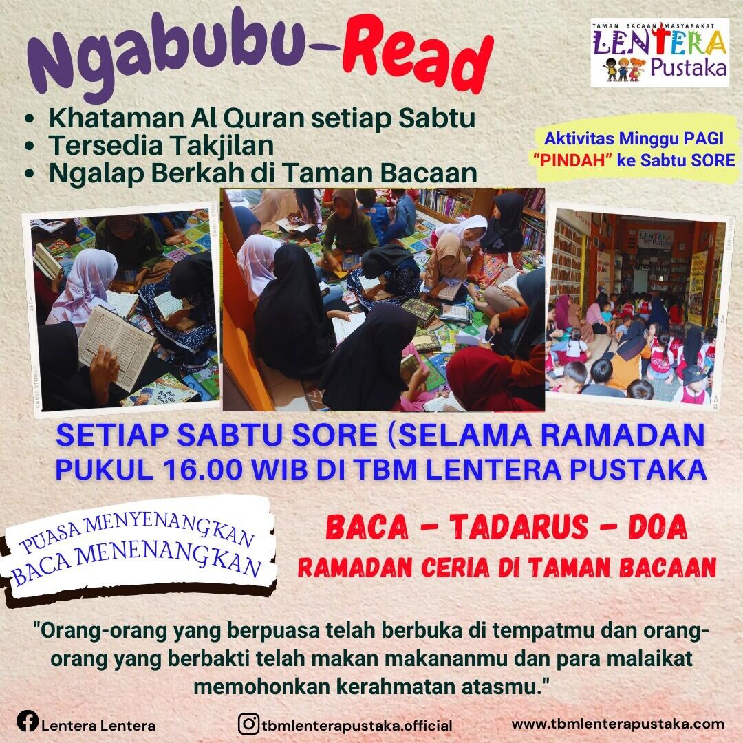 NgabubuRead di Taman Bacaan, Ngapain?
