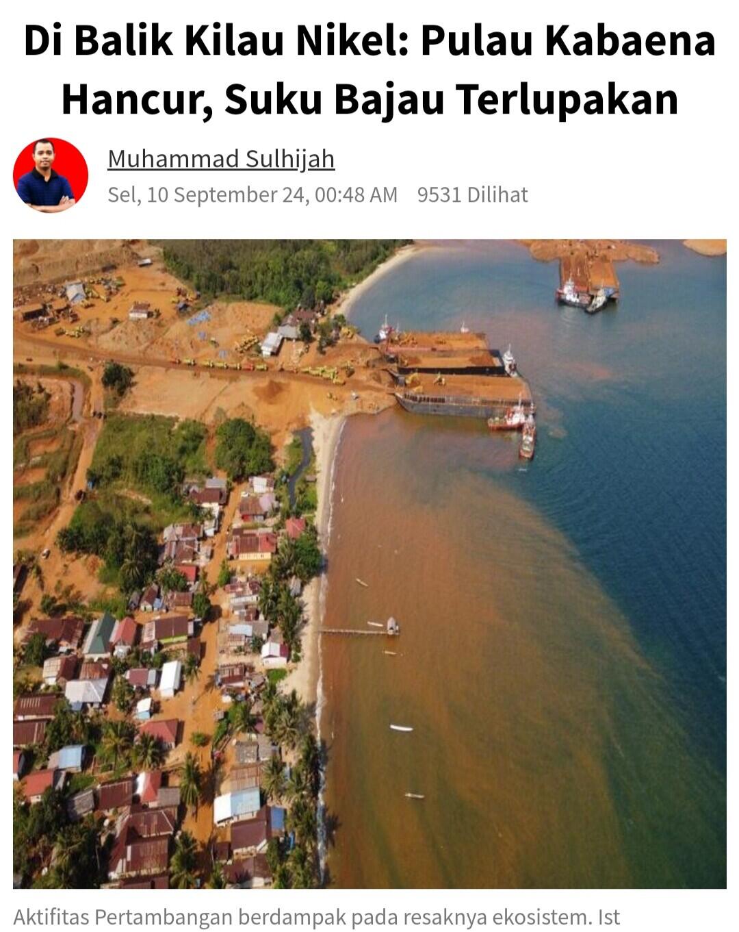 Kabaena Hancur Demi Ambisi Kendaraan Listrik