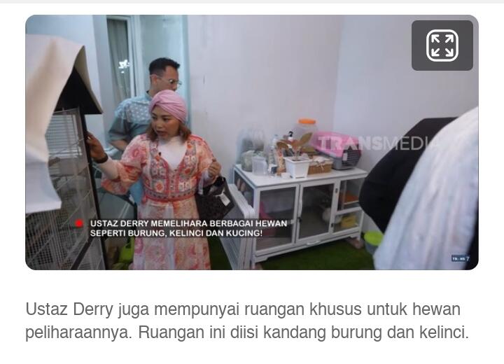 Intip Rumah Ustaz Derry Sulaiman, Ada Lukisan Kaligrafi Rp 1 Miliar