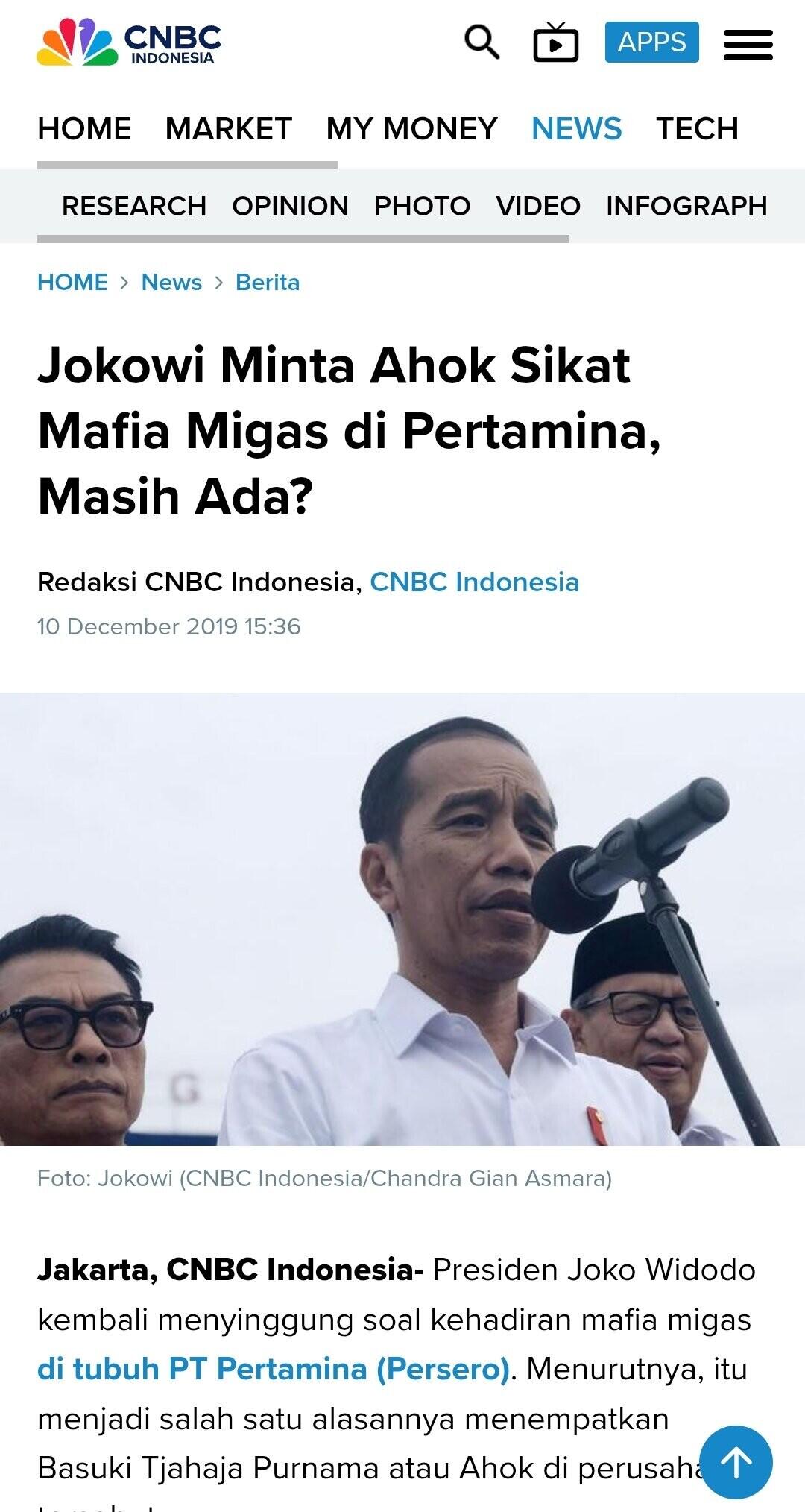 Soal Korupsi Pertamina, Ahok Akui Tak Tahu Apa yang Terjadi di Bawah