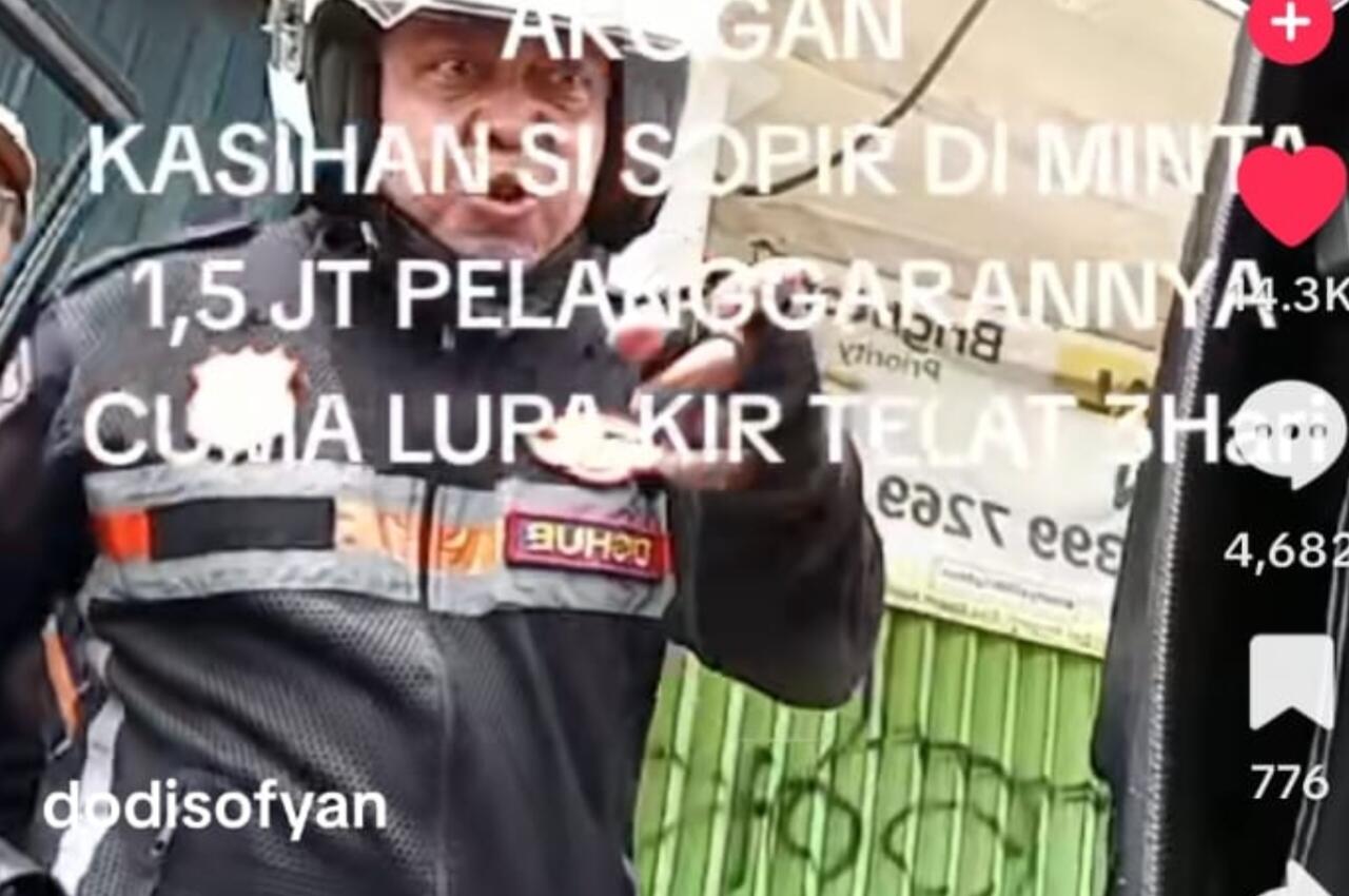Oknum Dishub Viral Minta Rp1.5 Juta Telat Bayar KIR, Kadishub; Itu Petugas Kami