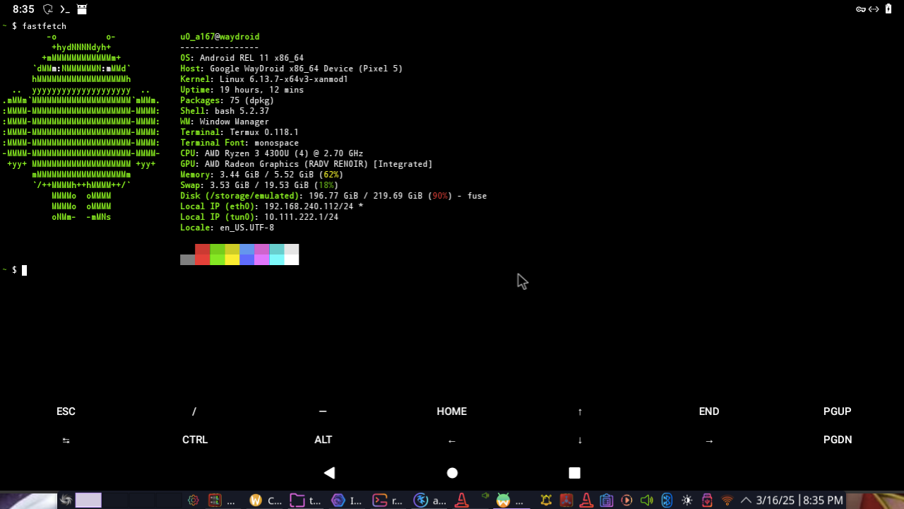 ANDROID APPS DI GNU LINUX DENGAN WAYDROID VERSI LITE / SEDERHANA / RINGKAS / MUDAH