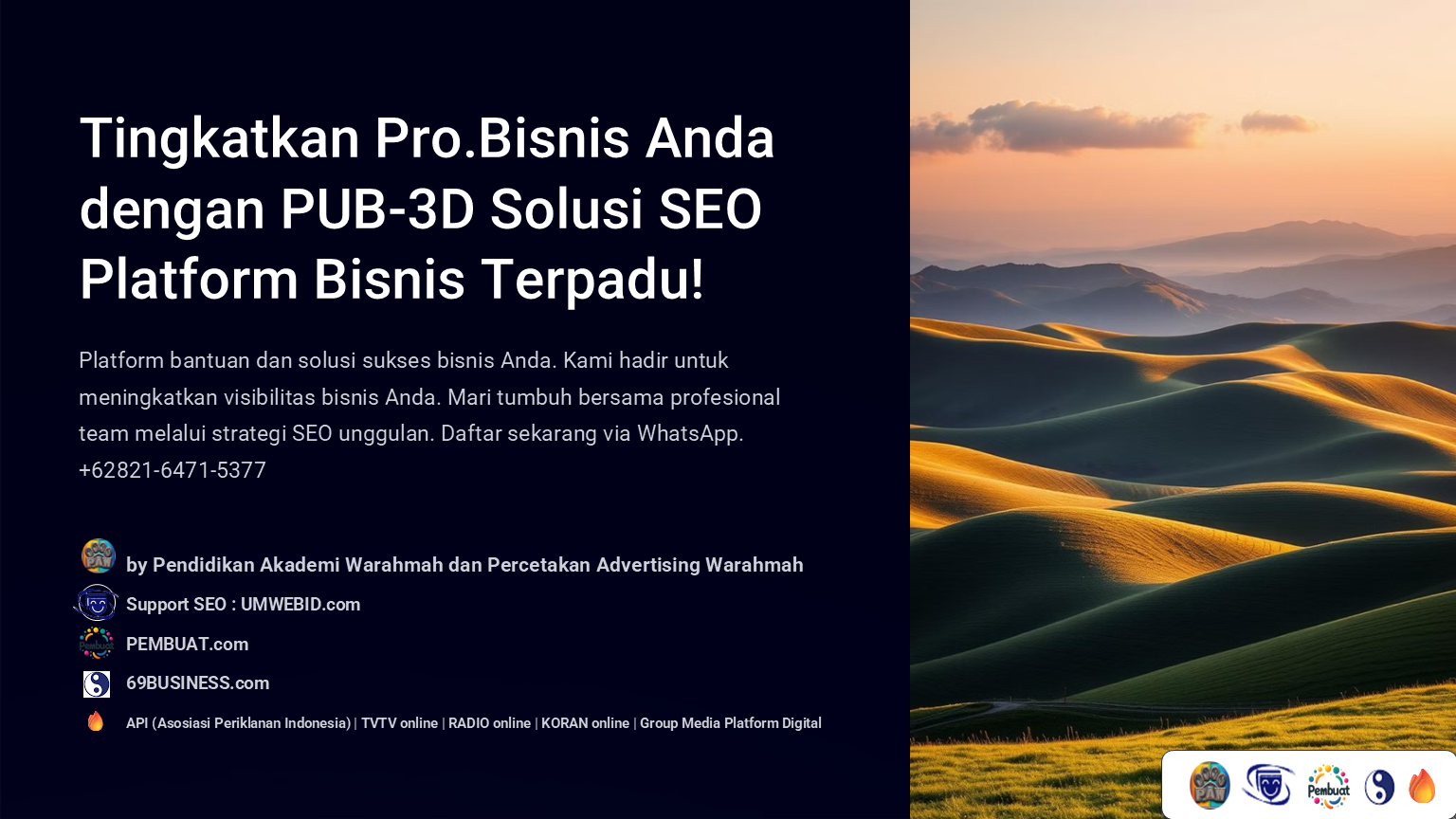 API dan Team PEMBUAT.com Website Percetakan Advertising Indonesia