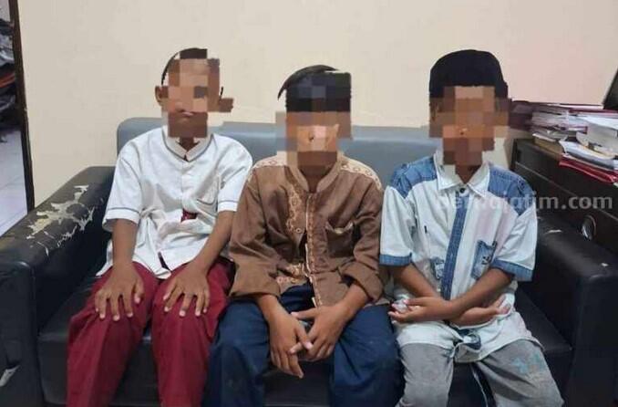 Tak Disangka! 3 Bocah SD di Gresik Jadi Pelaku Curanmor di 4 TKP