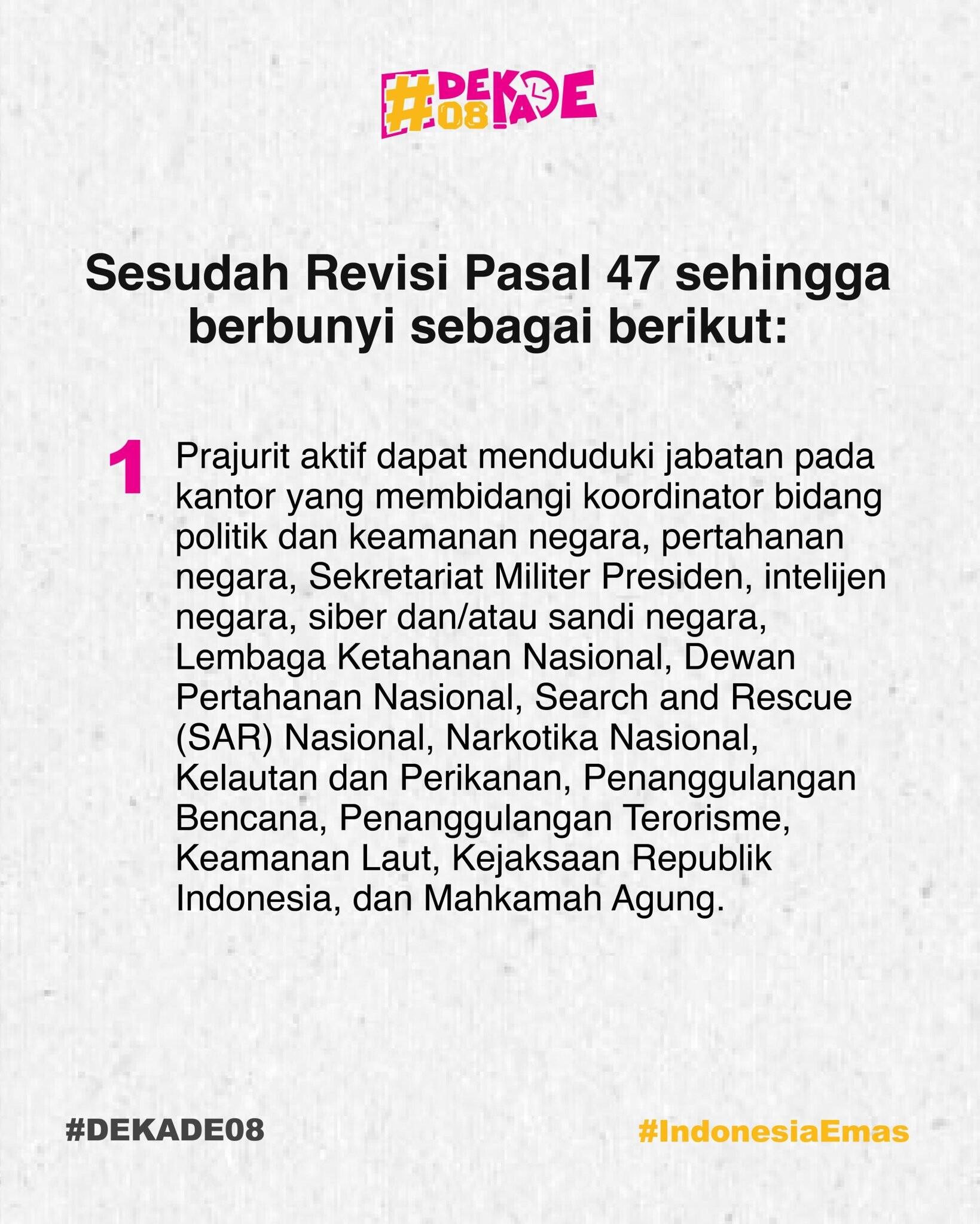 DPR Tepis Isu Dwifungsi TNI di Revisi UU, Tegaskan Justru Batasi Kewenangan Militer!