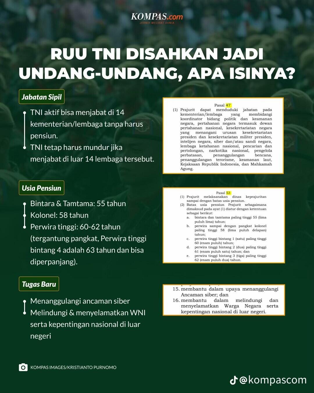 DPR Tepis Isu Dwifungsi TNI di Revisi UU, Tegaskan Justru Batasi Kewenangan Militer!