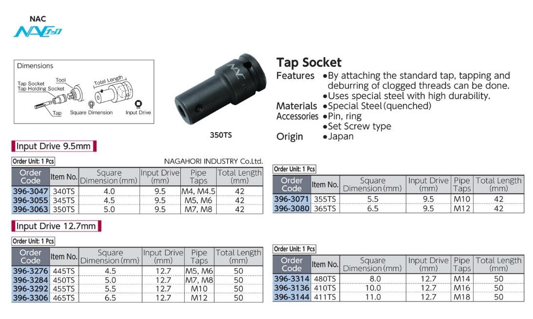 NAC Tools dari Nagahori Industry
