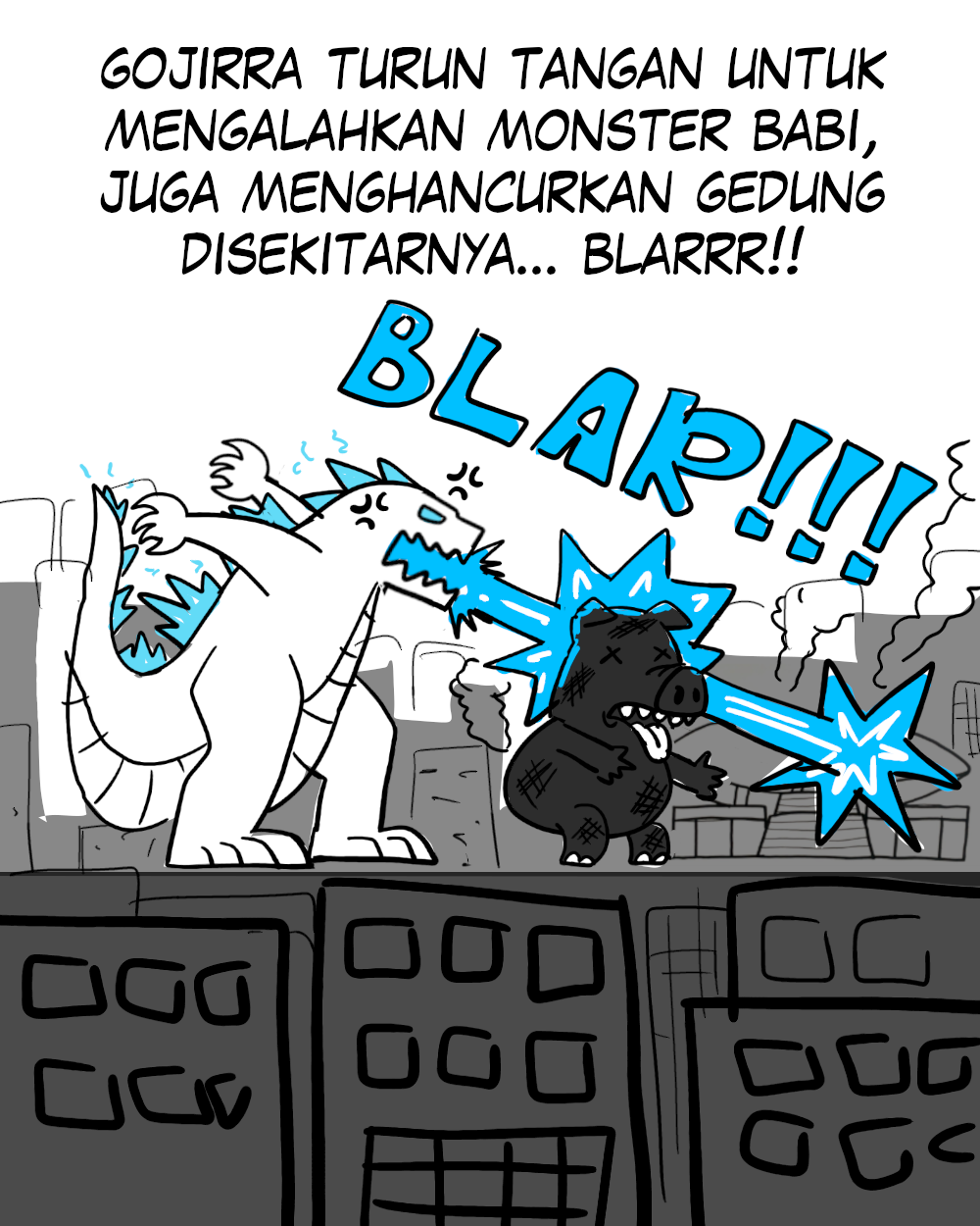 Melawan Monster Babi