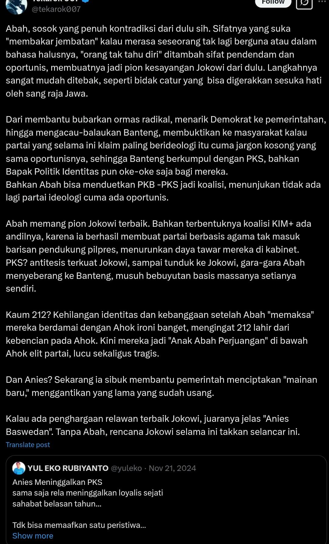 Anies Baswedan Ungkap Rumus Kepercayaan, Kalyana Denaneer: Pemimpin Seperti Ini yang