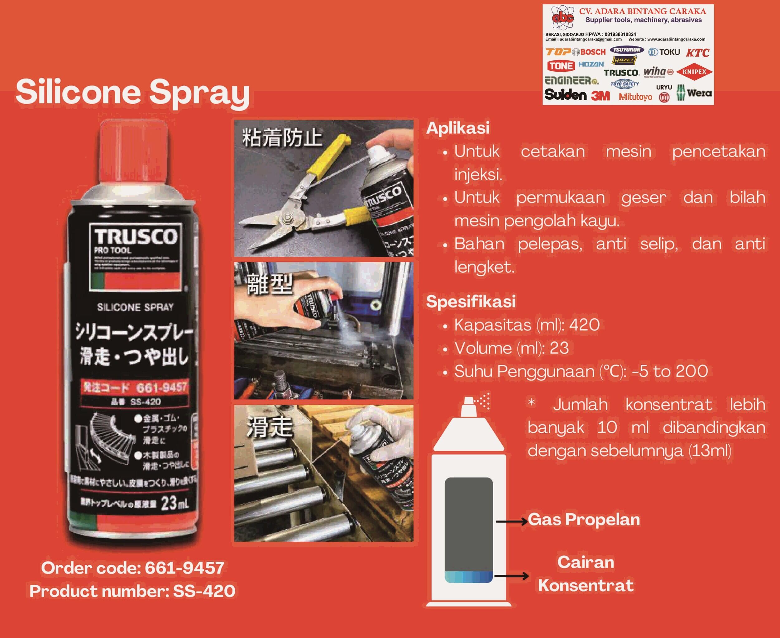 Oil Spray TRUSCO OS-420 &amp; Silicone Spray TRUSCO SS-420