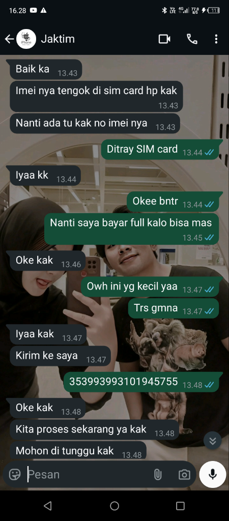 Penipu Bypass hp Atas Nama dewa Nyoman Rangga