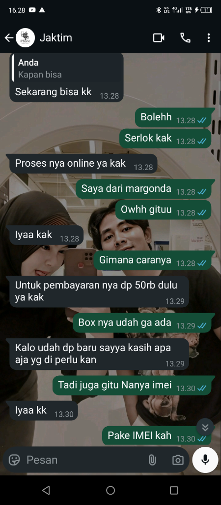 Penipu Bypass hp Atas Nama dewa Nyoman Rangga