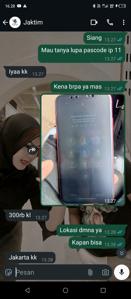 Penipu Bypass hp Atas Nama dewa Nyoman Rangga