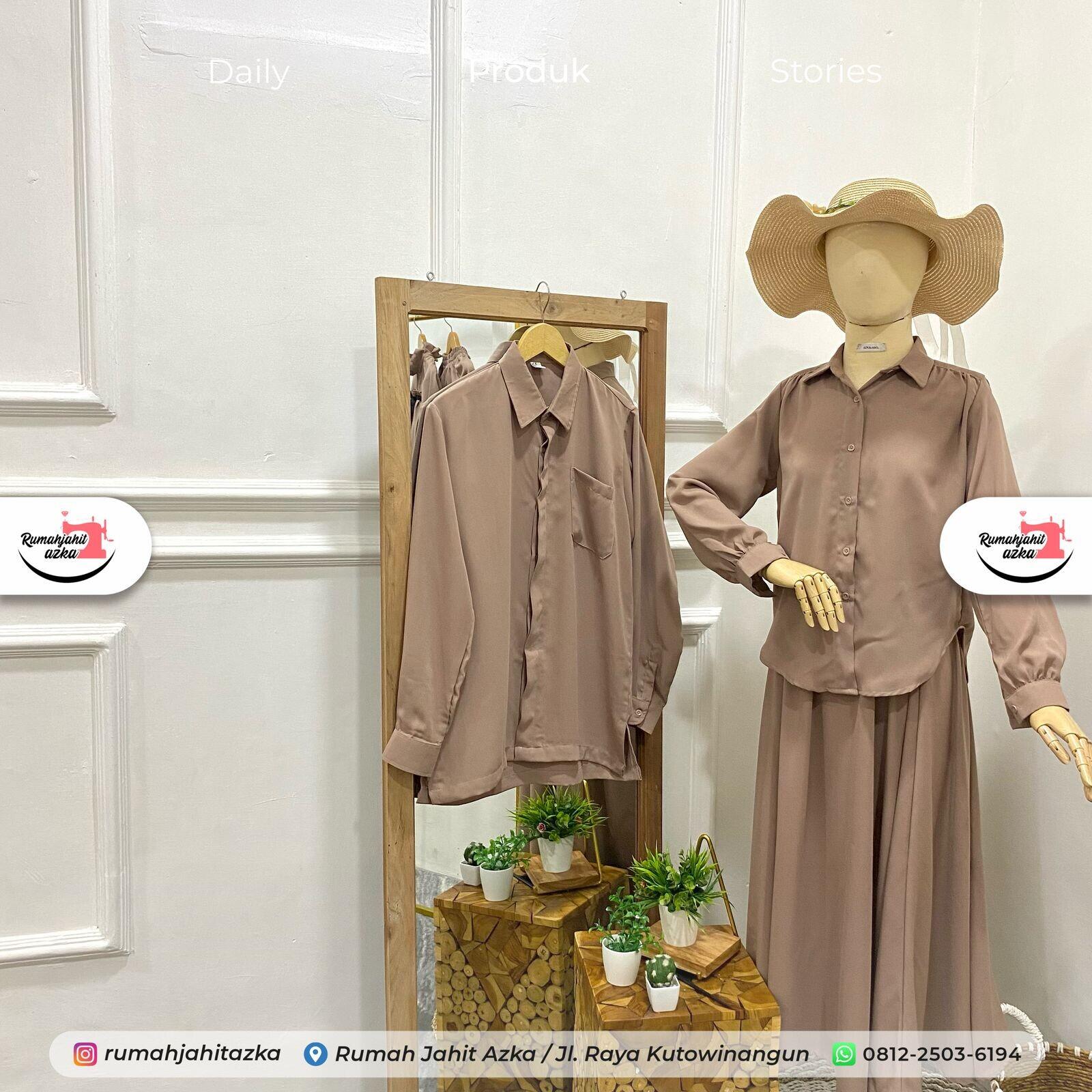 Set Baju Couple Keluarga Rumah Jahit Azka