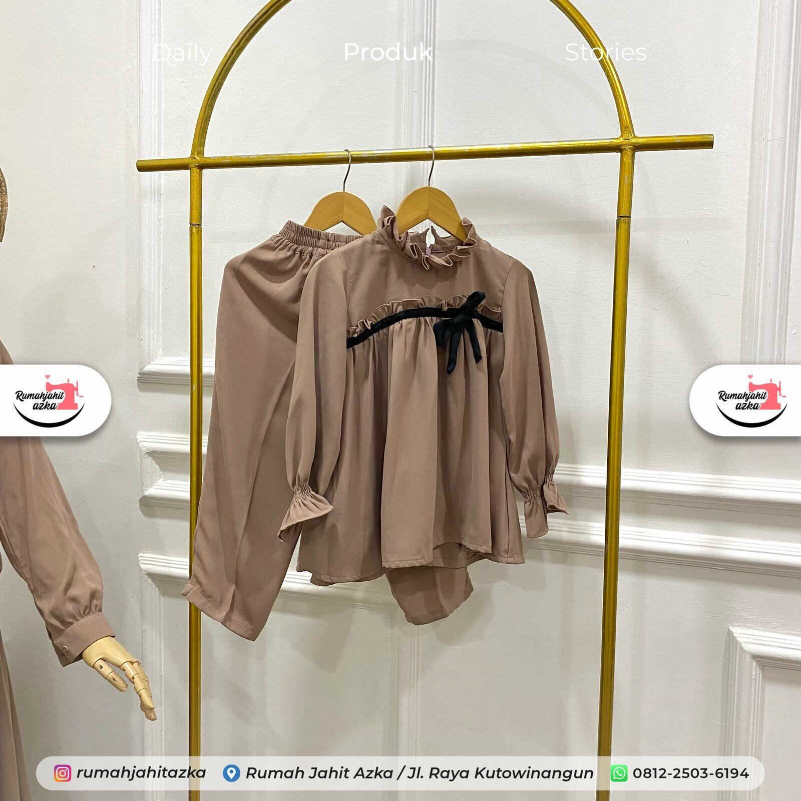 Set Baju Couple Keluarga Rumah Jahit Azka