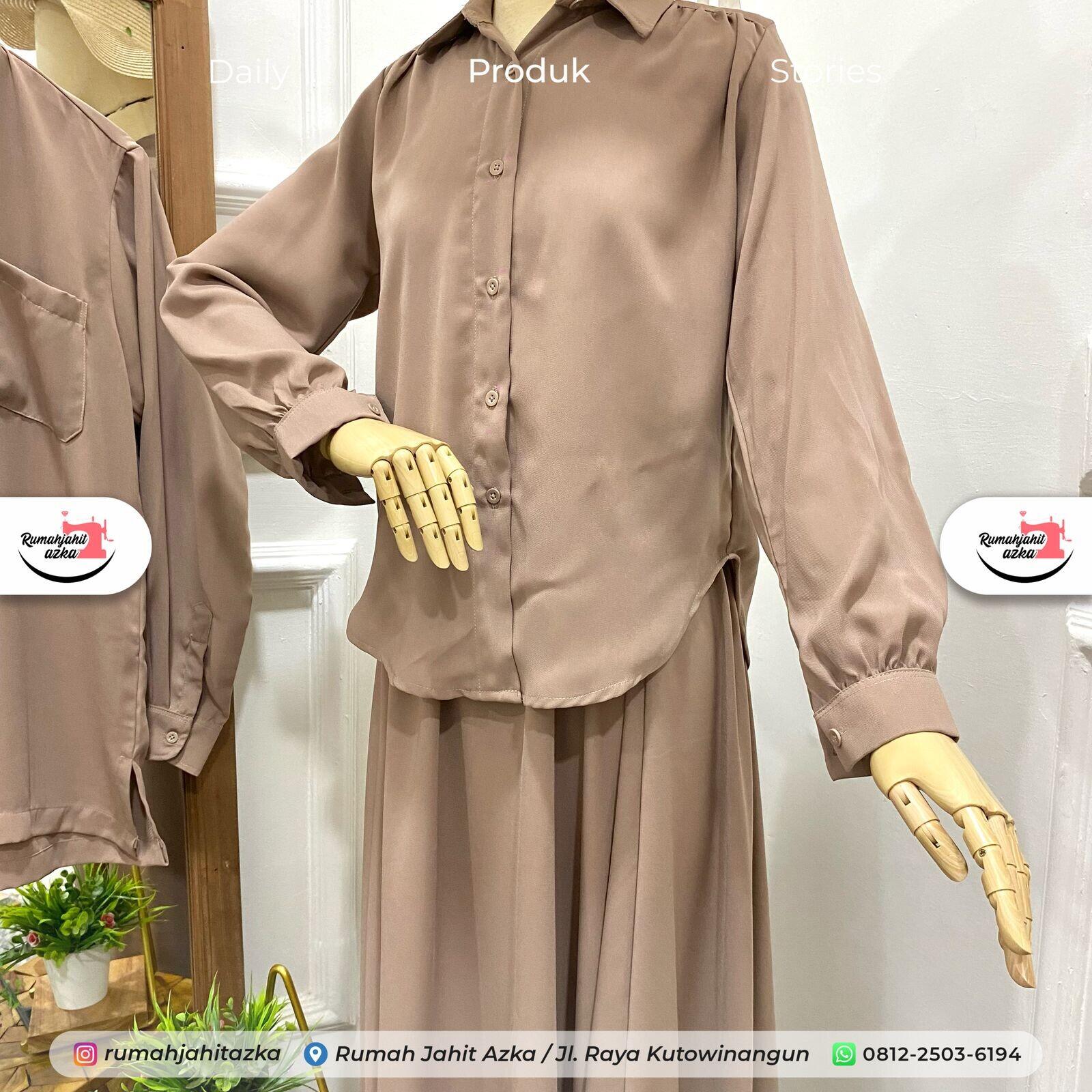 Set Baju Couple Keluarga Rumah Jahit Azka