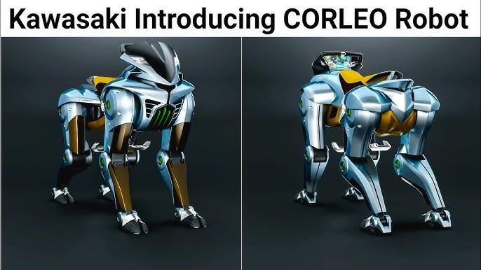 Tambal Ban Ngelus Dada! Kawasaki Corleo Mengeluarkan Motor Berbentuk Robot
