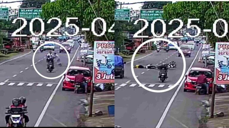 Ngeri Kecelakaan di Takalar! Pengendara Motor Ditabrak Pejalan Kaki, 1 Orang Tewas